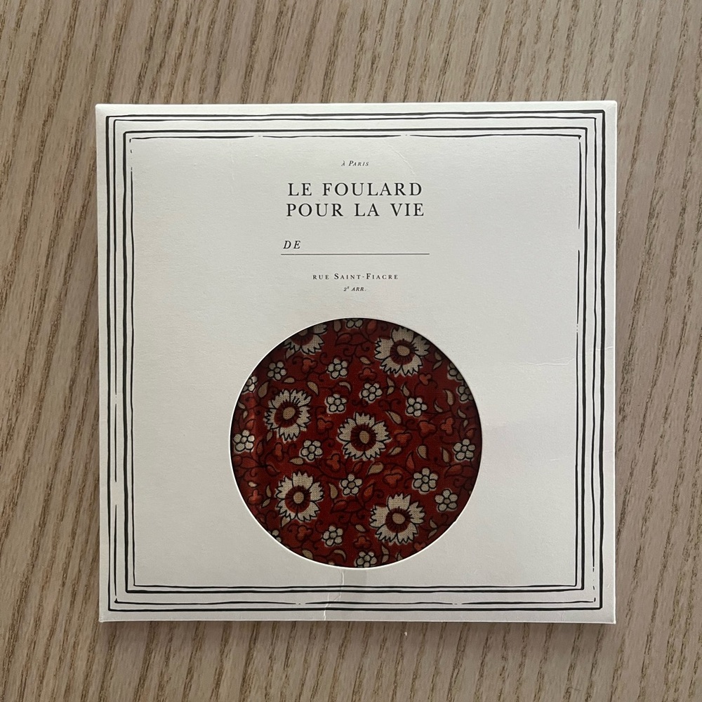 Sezane floral Red Scarf